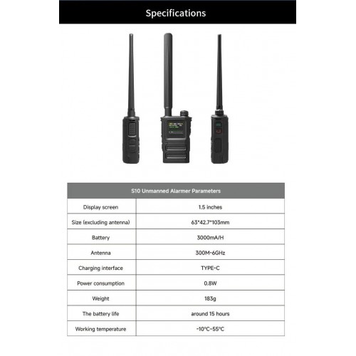 Детектор-обнаружитель дронов SKYDROID S-10 / «СОКОЛ 10» в Тольятти портативный всенаправленный